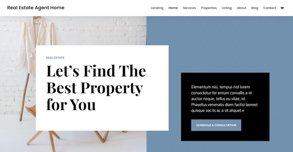 Classement des meilleurs thèmes WordPress pour les sites immobiliers, 1, Divi