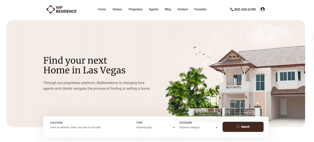 Classement des meilleurs thèmes WordPress pour les sites immobiliers, 3, Residence