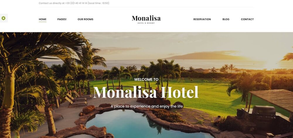 Classement des meilleurs thèmes WordPress pour les hôtels, 17, Monalisa