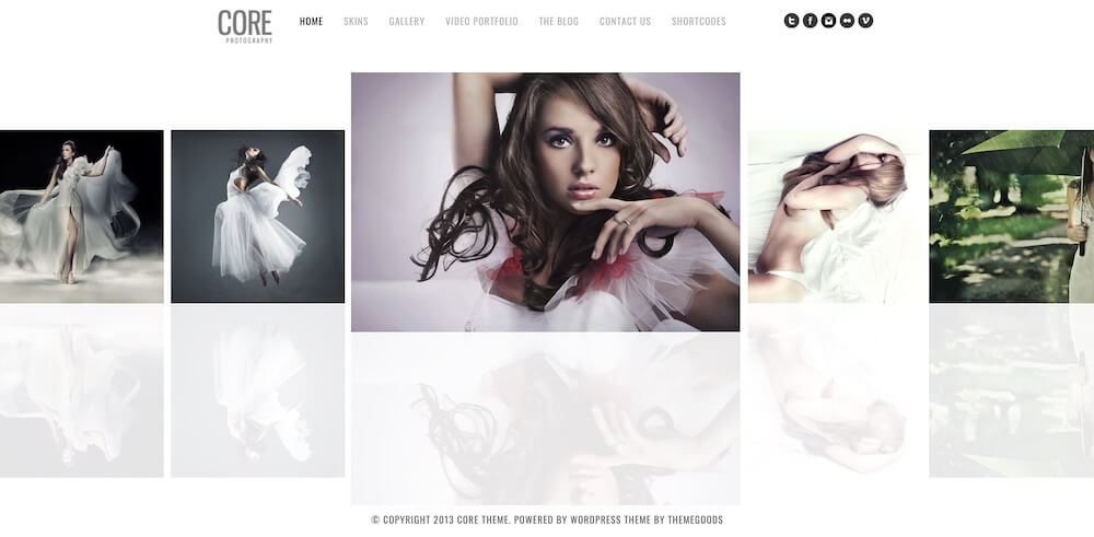 Classement des meilleurs thèmes WordPress pour les photographes, 1, Core