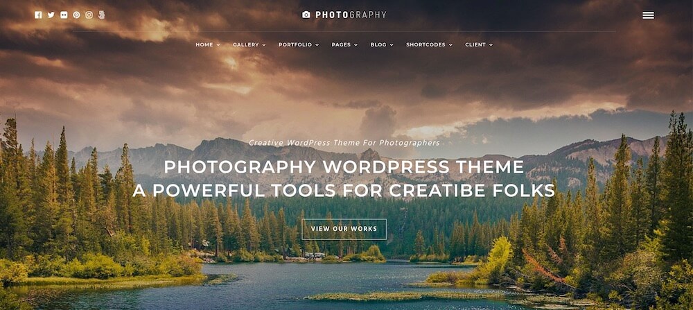 Classement des meilleurs thèmes WordPress pour les photographes, 2, Photography
